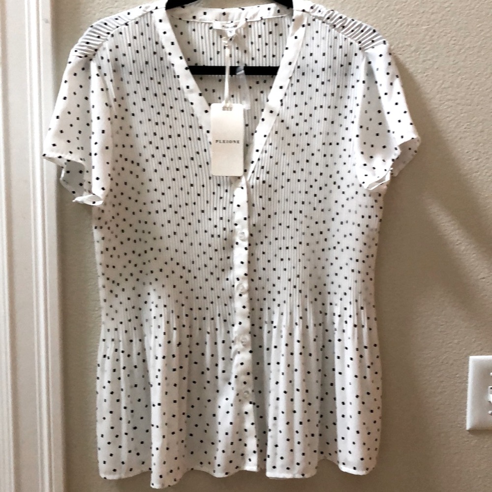 PLEIONE Pleated Top